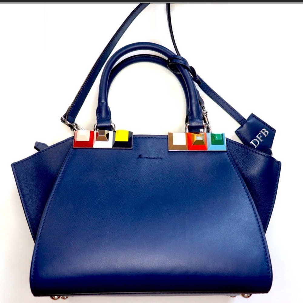 FENDI authentic 
Vitello Studded Mini 3Jours Tote